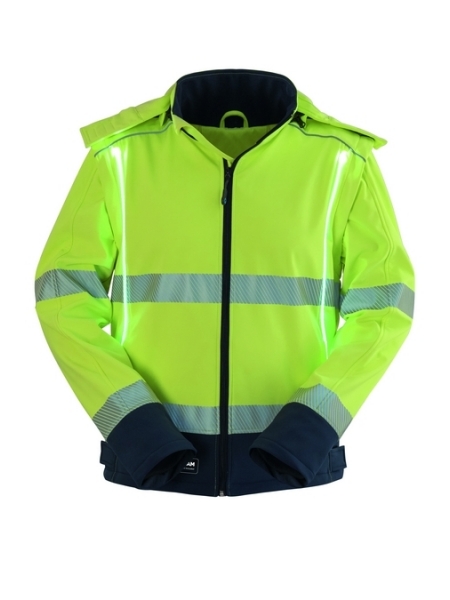 Giubbino alta visibilità personalizzato Rossini Tech Flash-Up Hi-Vis